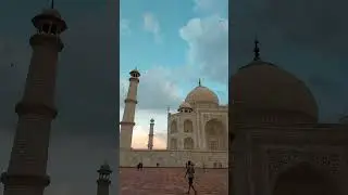 Unbelievable View from the Taj Mahal at Sunset! # Wahataj