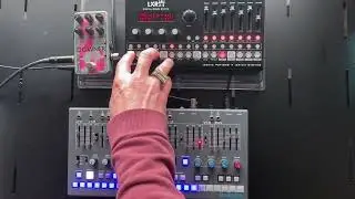 Malekko Downer Pedal Wavefolding Manther with Erica LXR-02 Drum Synth
