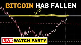 Bitcoin 2-year Uptrend Broken - Live Chart TA Watch - Candles VS Price Levels (no commentary)