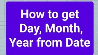 Day, Month, Year from Date #excelworld #exceltips #exceltech #exceltutorial #youtubeshorts #shorts