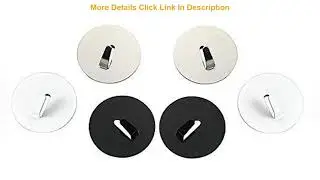 Hottest 1InTheOffice Super Magnetic Hooks, Black/Silver/White, (6 Pack)