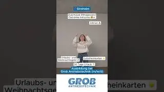 Ausbildung bei Grob Antriebstechnik GmbH  #antrieb #ausbildung #ausbildung2024