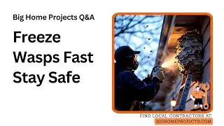 Wasp Freeze Aerosol Knockdown Safety Technique