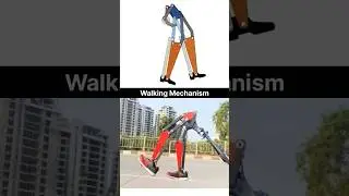 Walking Mechanism💯🚶&zwj;♀️#walking #video #engineering #robot #shorts #mechanism #mechanical