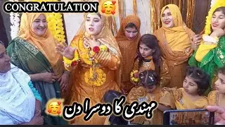 Mahndi ka dosra din 🥰sab family nay full injoy kia 🥰samiya Shahid vlogs🥰
