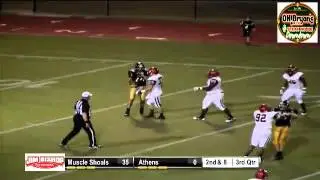 Connor Mann 3rd Quarter Sack (Muscle Shoals VS Athens)