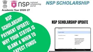 Nsp scholarship merits list blank status update | Nsp scholarship payment tracking 