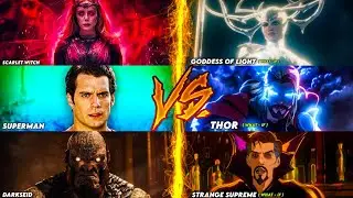 Scarlet Witch vs (What if) Hela , Superman vs Thor (what if) & Darkseid vs Strange Suprem | Hindi
