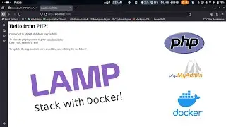 Use LAMP(PHP, PHPmyAdmin) stack on Linux, Windows, MacOS with Docker!