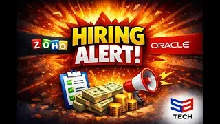 Hiring Alert 🚨 Zoho & Oracle Hiring Now | Apply Fast | Freshers & Experienced || Sparks Tech