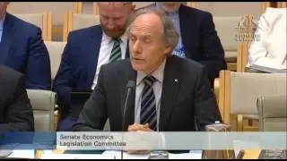 Dr Alan Finkel answers questions from Senator Malcolm Roberts on climate change
