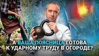 Как быстро укрепить поясницу? Готовим поясницу к дачному сезону! Упражнения с лопатой