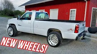 I Put 22x14 American Forces On My LOWERED Duramax