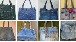 IDEAS PARA RECICLAR JEANS MUESTRAS DE BOLSOS PARA DAMA 🐞