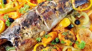 RECEITA  DO PEIXE CARAPAU ASSADO COM LEGUMES  MAIS DELÍCIOSO DO MUNDO  SUPREENDE FAMILIA
