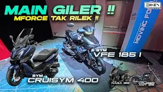 5 BIJI MOTOR SEKALI TERUS ! MERIAH MARKET SYM WMOTO VFE185 CRUISYM 400 | MForce Malaysia 2025