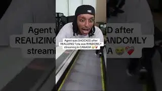 Agent was SHOCKED after REALIZING Tota was RANDOMLY streaming in CANADA😂❤️&zwj;🩹