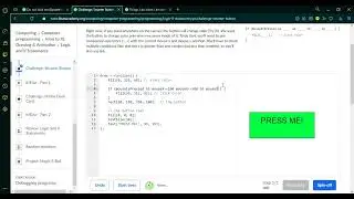 Challenge: A smarter button {Khan academy}