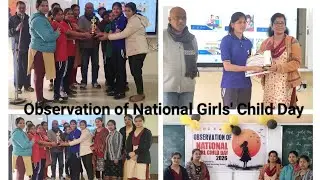 Observation of National Girls' Child Day in our school premises 