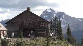 Granite Park Chalet viewed in HD in Glacier National Park Montana USA!