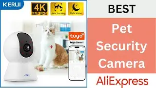 Pet Security Camera for Home &ndash; 4K KERUI WiFi IP Cam with Night Vision & AI Alerts