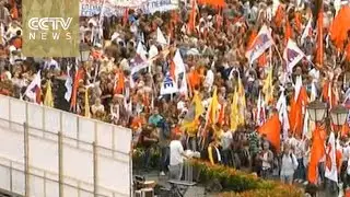 Greeks protest against tax, pension reforms