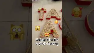 Dryfruits Monogram Packing Ideas #dryfruits #giftideas #weddingpacking #rokaceremony #ytshorts