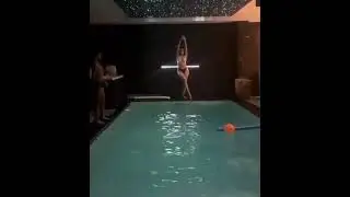 georgina and ronaldo jr swimming🔥