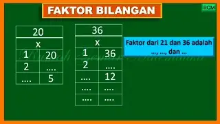 Faktor Bilangan #faktorbilangan 