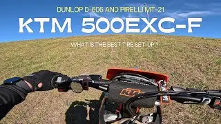KTM 500 EXC-F Just got new shoes Dunlop d 606 and mt 21 Pirelli
