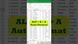 Auto Format Existing Data In Excel  #shorts #exceltips #exceltech #smartphone