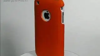 SGP CASE for iPhone 3G Ultra Thin Leather grip - ORANGE