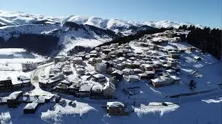Kümbet Yaylası'nda kış güzelliği