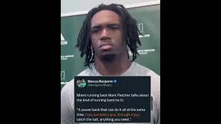 Miami Running Back Mark Fletcher Talks About the Type of RB He Is