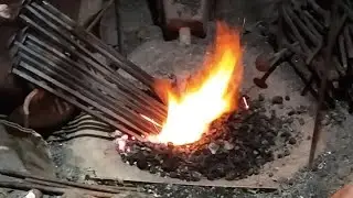 Nails video1 is live. blacksmithing shop. made of nails.