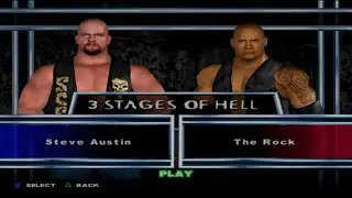WWE SmackDown! Here Comes the Pain - Steve Austin VS The Rock (3 STAGES OF HELL)