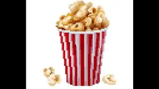 Pixel Art Daily Painting i colored Popcorn 🍿 # 701