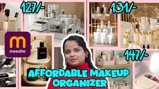Meesho Makeup Organizer 😱 Budget Friendly & Stylish #meesho #meeshoorganiser #makeuploversujataaz  