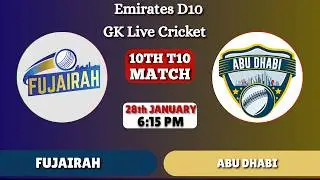Abu Dhabi vs Fujairah Live Score || ABD vs FUJ 10h T10 Match || Today Cricket Match