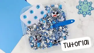 Snowman Sensory Bin