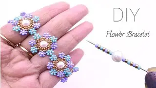 Blooming Spring Beauty: DIY Beaded Flower Bracelet Tutorial