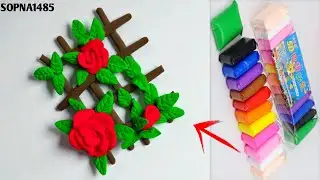 How To Make Flower Walmet With Super Clay 