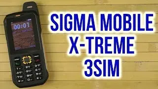 Распаковка Sigma mobile X-treme 3SIM Black-Orange