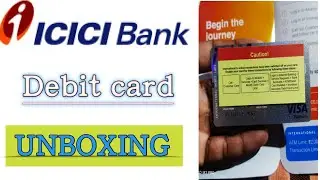 Icici bank mine acount debit card| icici mine bank debit card unboxing|icici debit card unboxing|