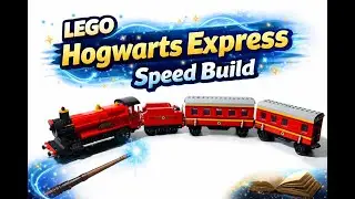 The Hogwarts Express and Hogsmeade Station 76423 – Full LEGO Speed Build (Relaxing)