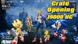 PUBG mobile,Sonic Buddy set Crate Opening ⚡️19000 UC⚡️