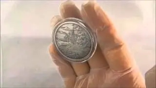 1 oz Silver Round Finding SilverBug Island Antiqued