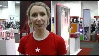 Katya Kinski does Pilates demos at Look and Feel Good Expo