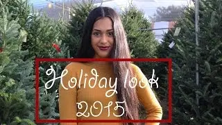 Holiday Makeup & Outfit Idea!!