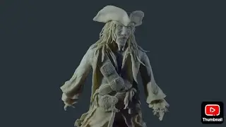 Sculpting The CAPTAIN JACK SPARROW | Pirates of the Caribbean | Timelapse